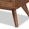 Baxton Studio Barrett Mid-Century Walnut Brown Finished Wood and Synthetic Rattan 6-Drawer Dresser 192-11300-ZORO - alternate 6